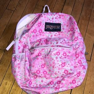 Jansport Pink Floral Kids Backpack